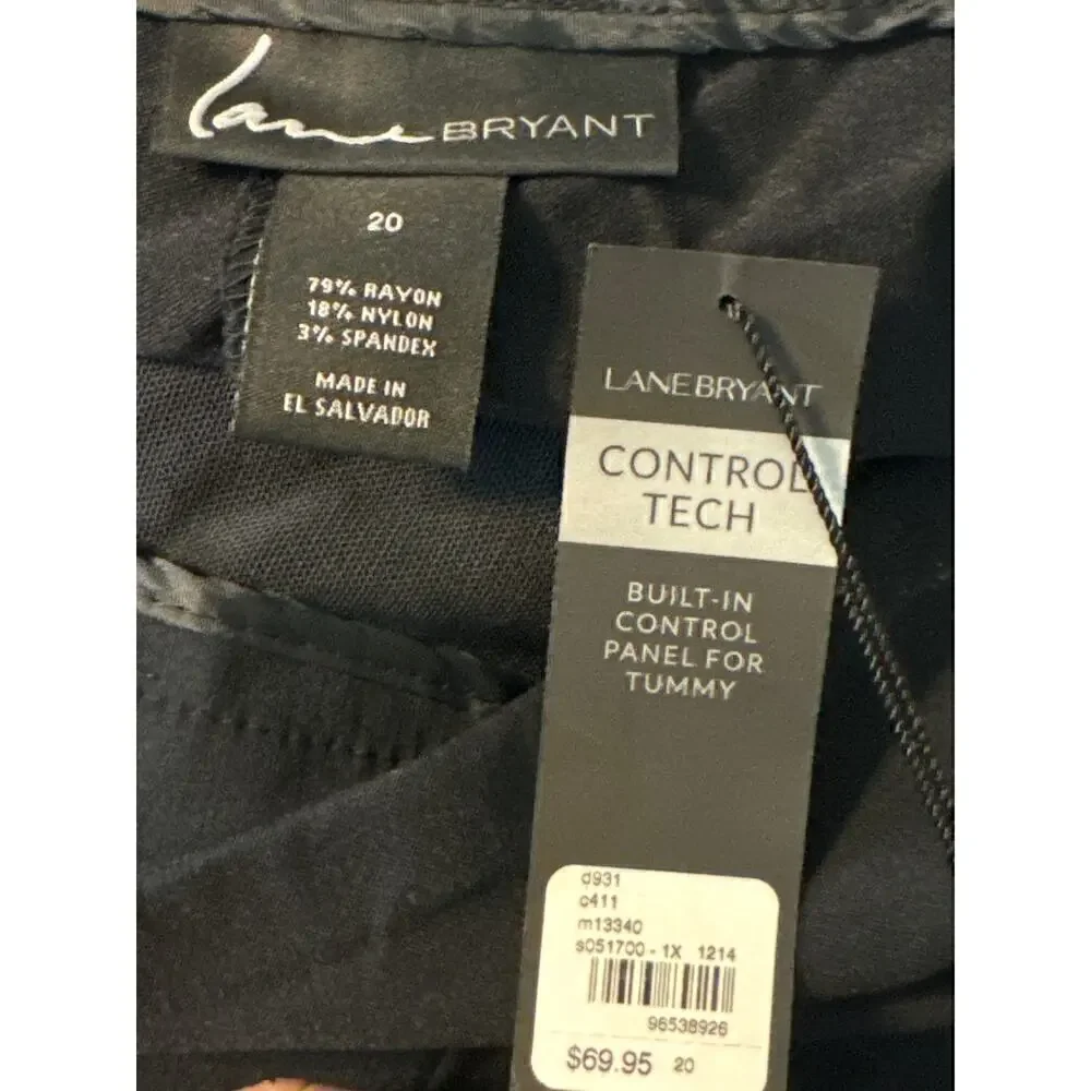 Lane Bryant The Lena Moderately Curvy Fit Control Tech Straight Leg Pants Sz. 20